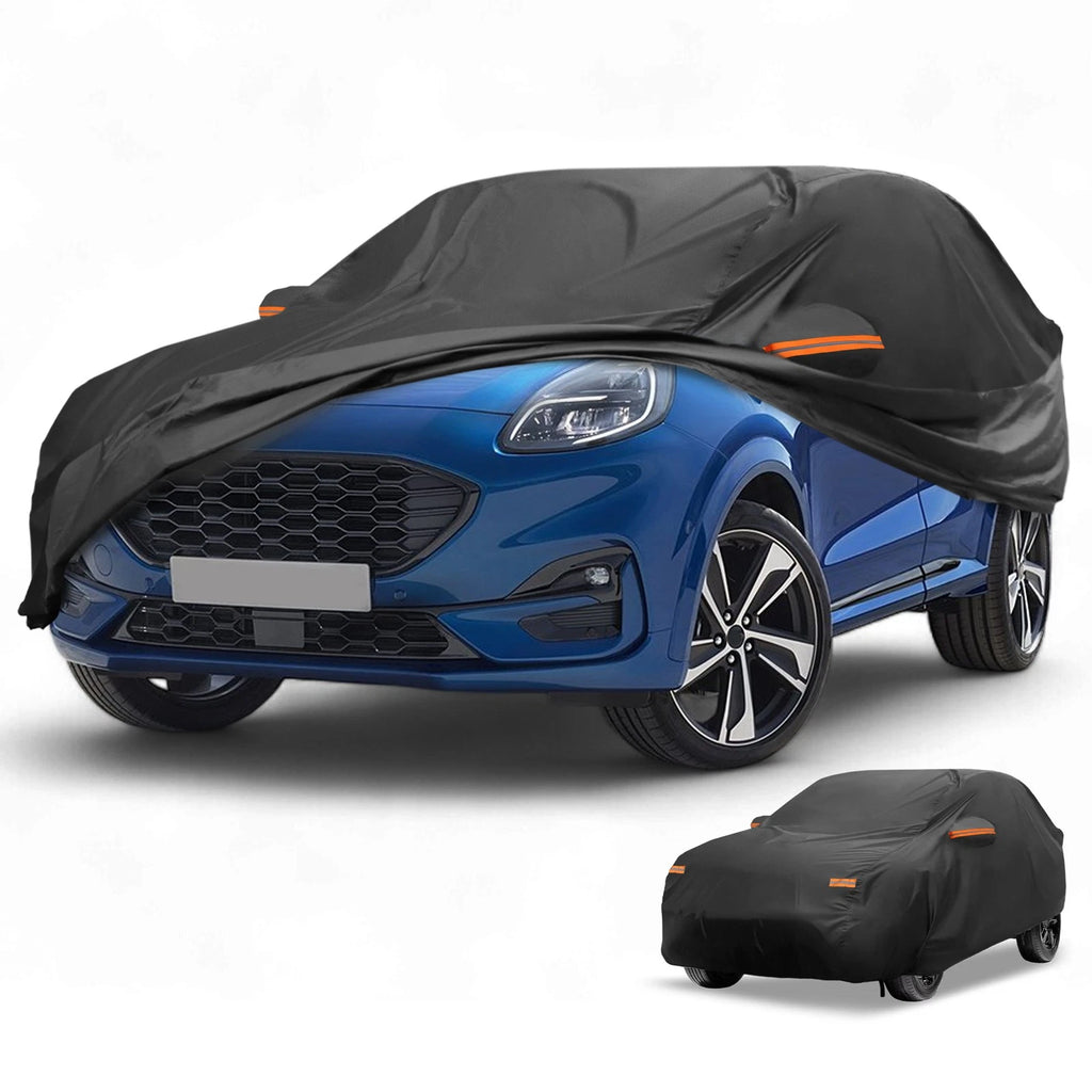 Car Cover Waterproof All Weather for Ford Puma (2019–2023) 210D-PU Black