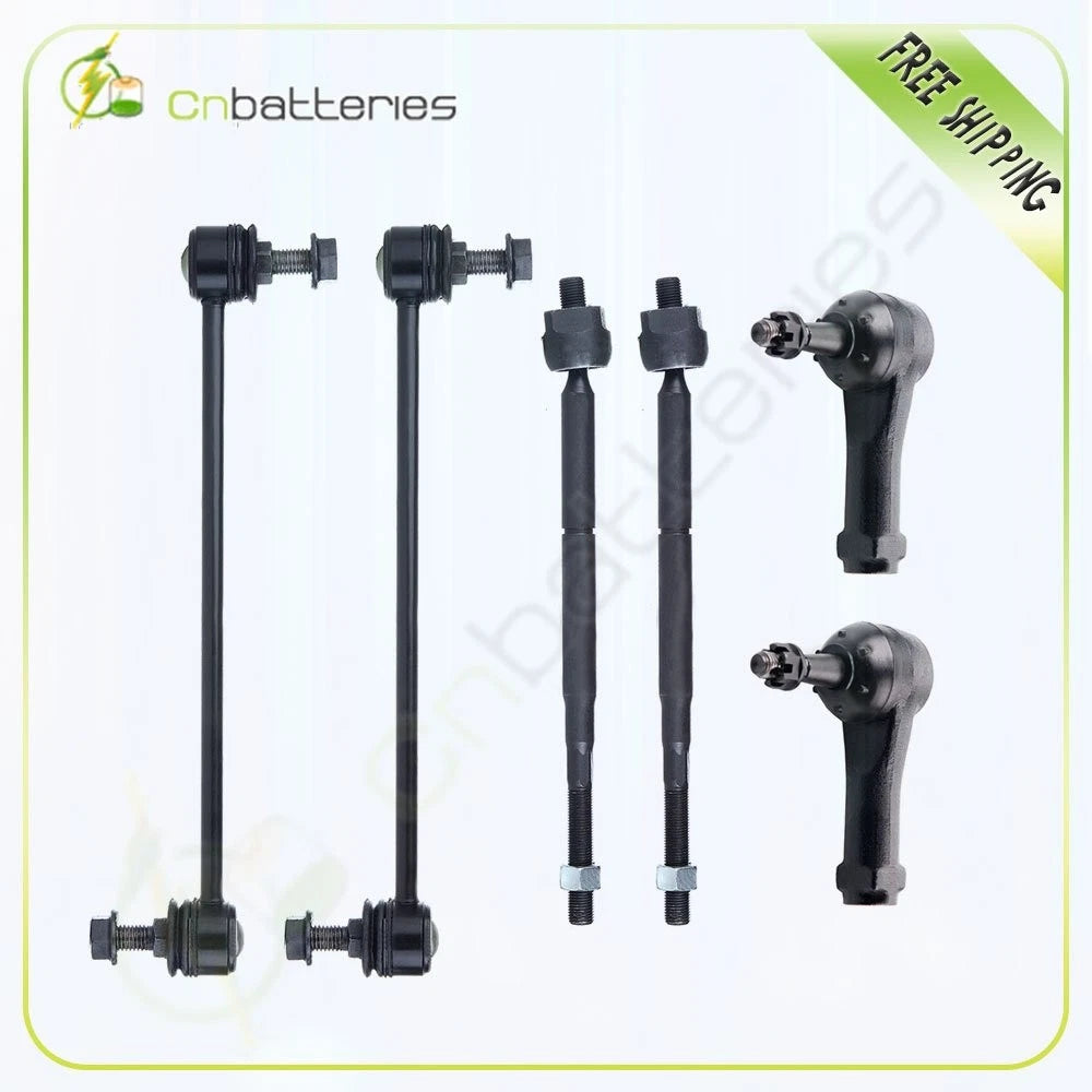 Set of 6 Tie Rod End Sway Bar Link Kit for Chevrolet HHR (2006–2009)