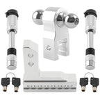 Dual Ball Adjustable Trailer Tow Hitch for 2" Receiver (Fits Various Models)
