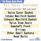 Set of 10 Engine Cylinder Head Gasket Bolts for Ford Mustang (2009–2010)