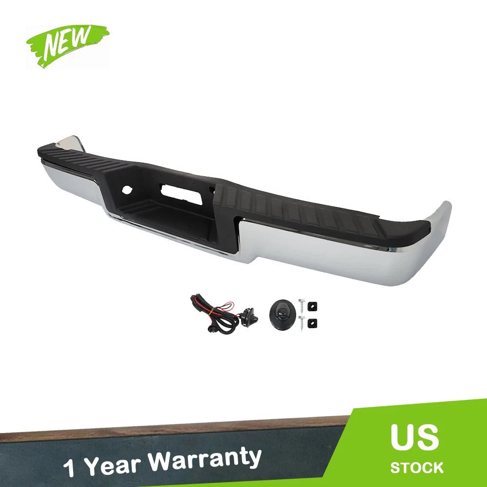Rear Step Bumper Assembly for Ford F-150 (2004–2006) Steel Chrome