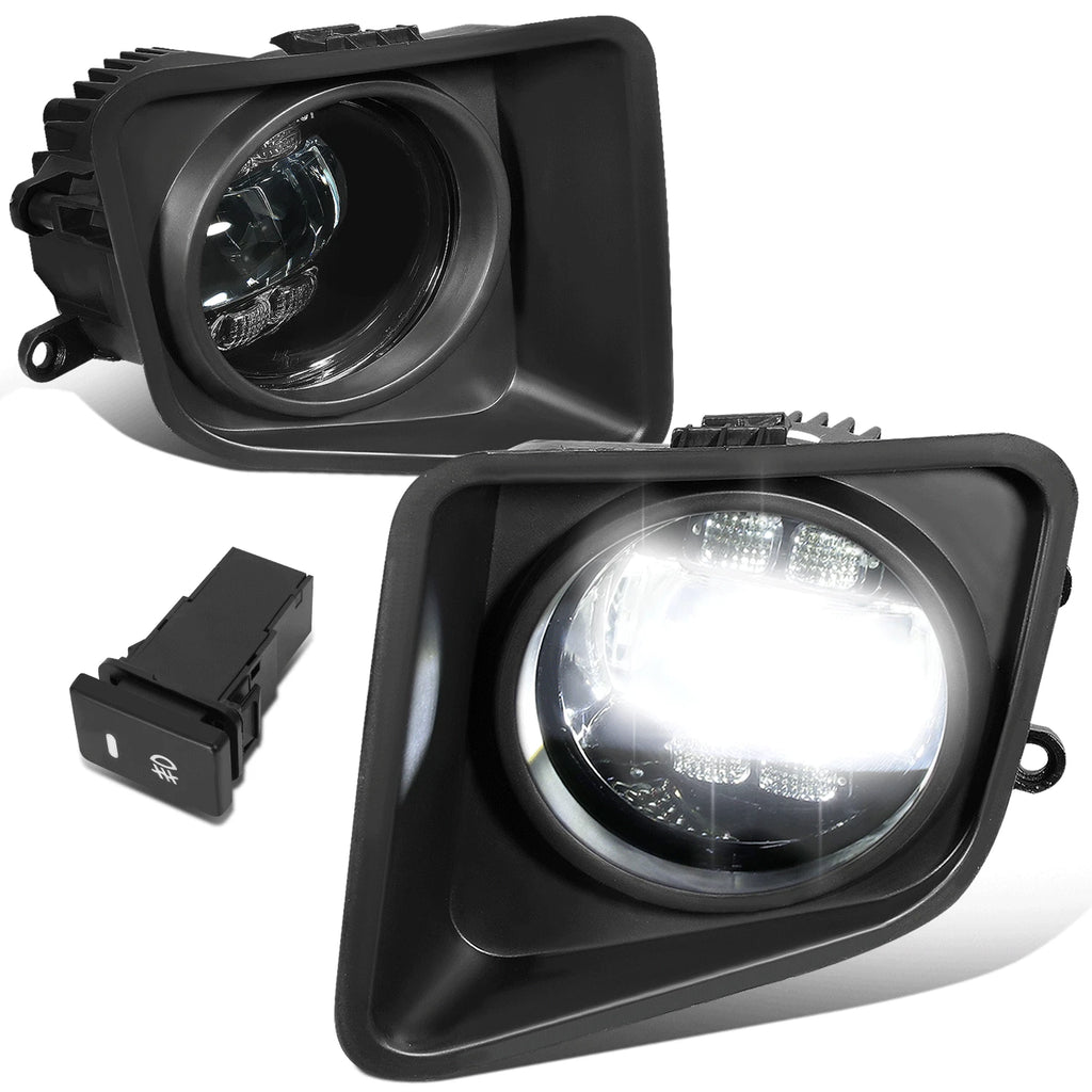 LED Projector Fog Lights for Toyota Tundra (2014–2021) - Clear Lens, Switch, Bezels