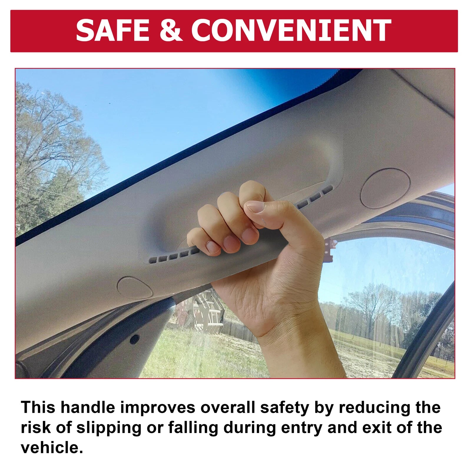 Front Right A Pillar Trim Grab Handle for Dodge Ram 1500 (2002-2010)