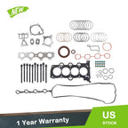 Set of Head Gasket Bolts & Piston Rings for Hyundai Kia Accent Rio (2012–2016)