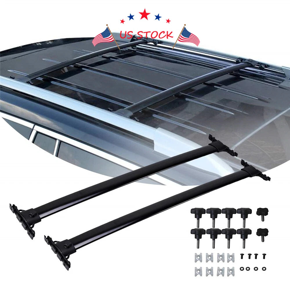 Set of 2 Aluminum Roof Rack Cross Bars for Toyota Highlander (2008–2013)