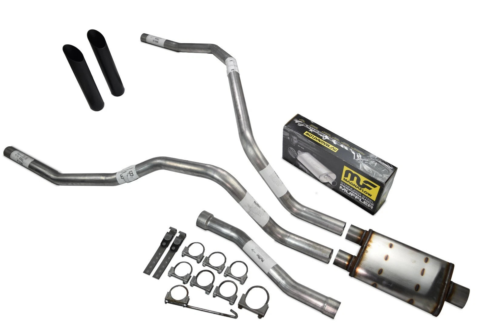 Dual Exhaust 2.5 Inch Magnaflow XL Black Tip for Nissan Titan (2004–2006)