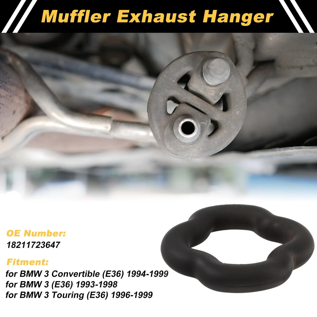 Muffler Exhaust Hanger for BMW 3 Convertible (E36) (1994–1999) 18211723647 Rubber