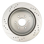2x Rear Drilled & Slotted Brake Rotors for Nissan Pathfinder (2004–2012)