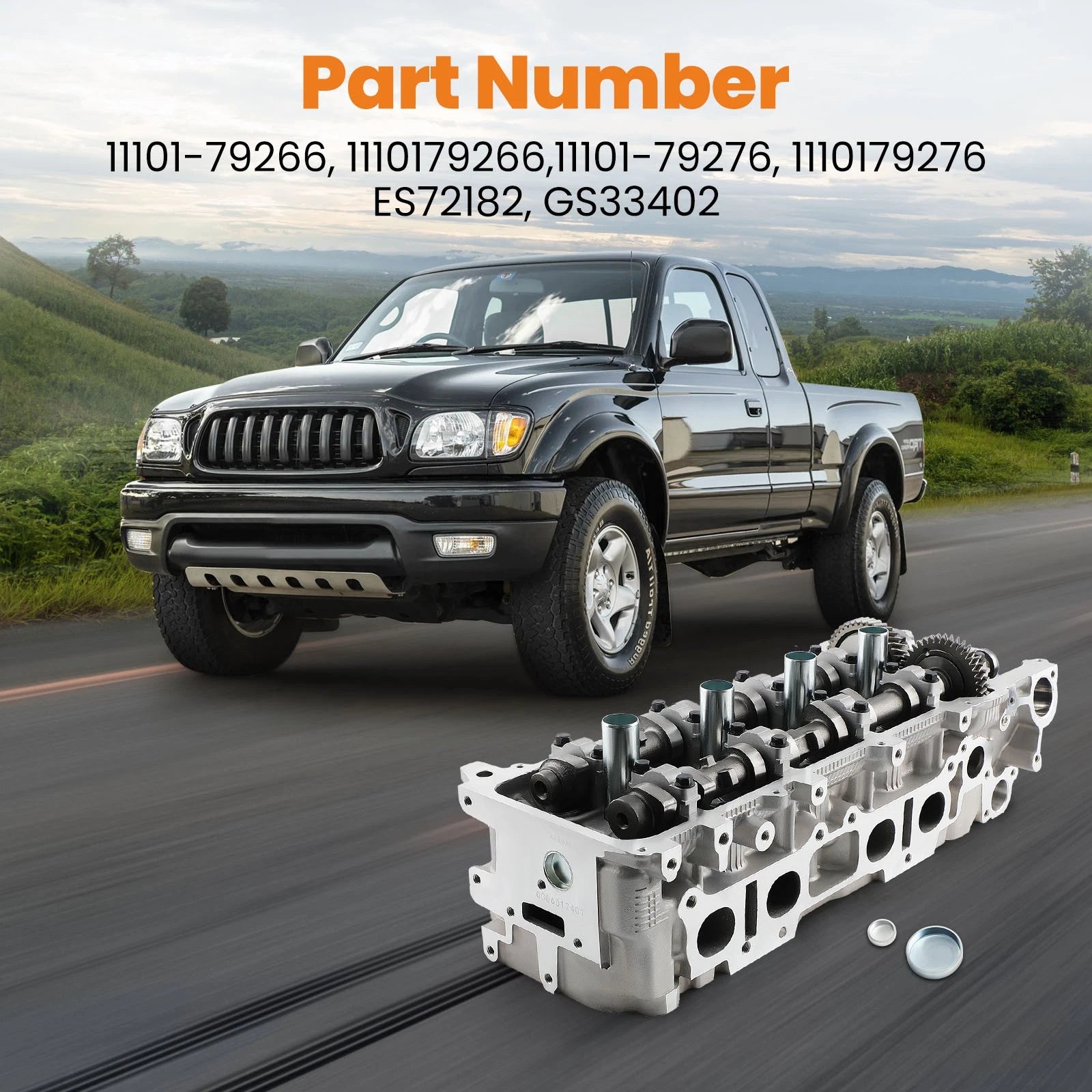 Cylinder Head for Toyota Tacoma 2.4L 2.7L (2001–2004)