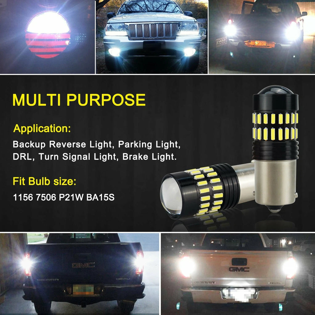 LED Reverse Backup Light Bulb for RV Camper Trailer (1156 BA15S)