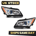 Halogen Headlight Pair for Buick LaCrosse (2014–2016) w/o Bulbs, LED DRL