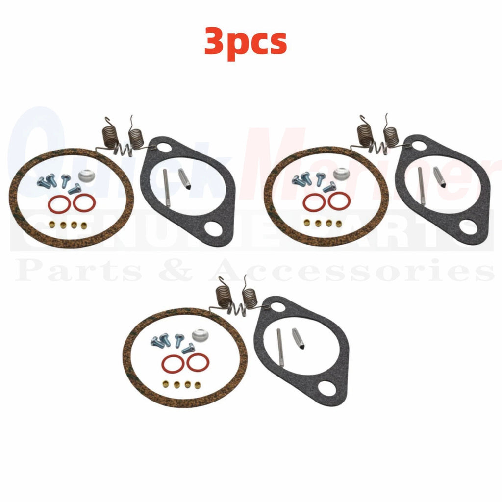 3X Carb Rebuild Kit for Mercury Force 90 95 HP Outboard (1990–1995) FK10357 809735A1