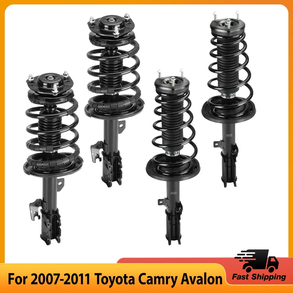 Front and Rear Strut w/Coil Spring Assembly for Lexus ES350 Toyota Avalon Camry (2013–2017)