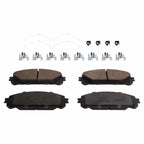Set of 4 Ceramic Brake Pads for Toyota Highlander (2014–2019)