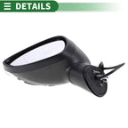 Left Side Door Mirror for Ford Fiesta MK7 (2013–2017) Manual Folding Black