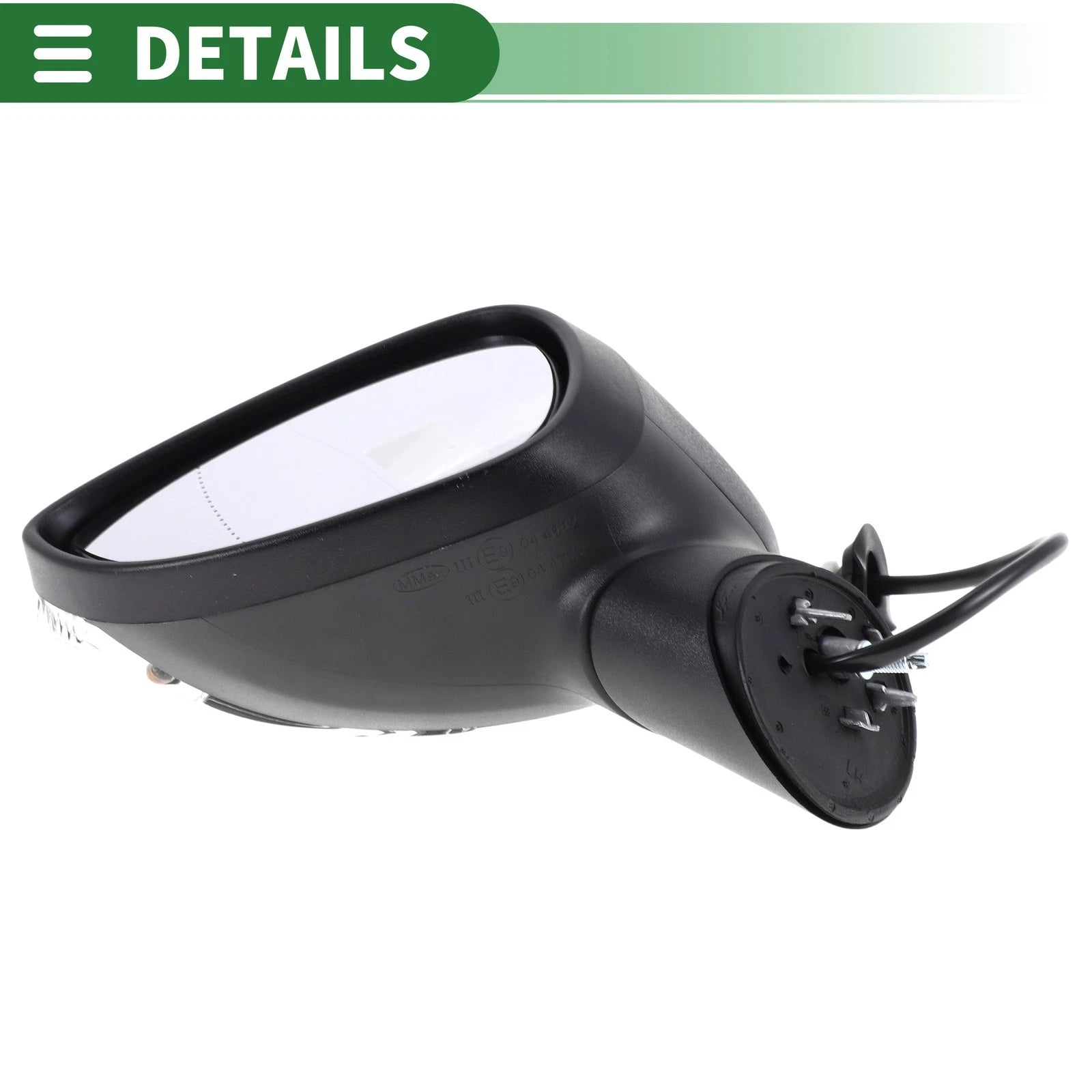 Left Side Door Mirror for Ford Fiesta MK7 (2013–2017) Manual Folding Black