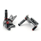 Rearset Foot Pegs for Honda CBR600RR (2007–2008) Gray