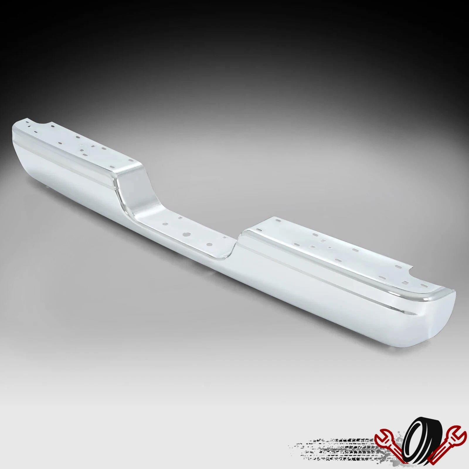 Chrome Rear Step Bumper Face Bar for Dodge Ram 1500 2500 3500 (1994–2002)