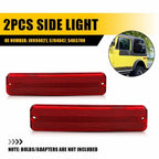 Red Rear Side Marker Light Housings J0994021 for Jeep Cherokee SJ (1974–1983)