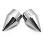 Set of 2 Chrome Cone Left Right Handle Bar Ends for Honda CBR (1993–2007)