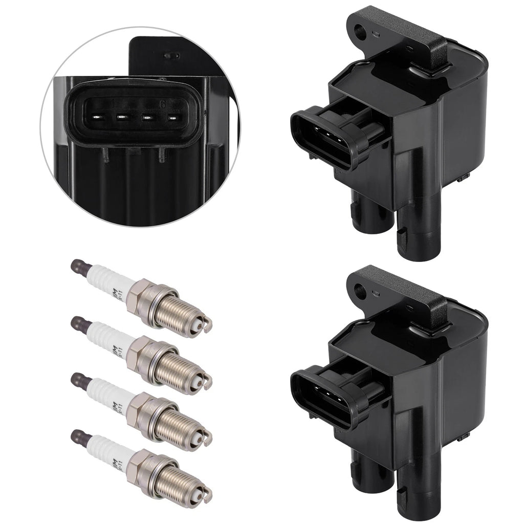 Ignition Coil Spark Plug Kit for Chevrolet Prizm 1998-1999 (1.8L, UF246)
