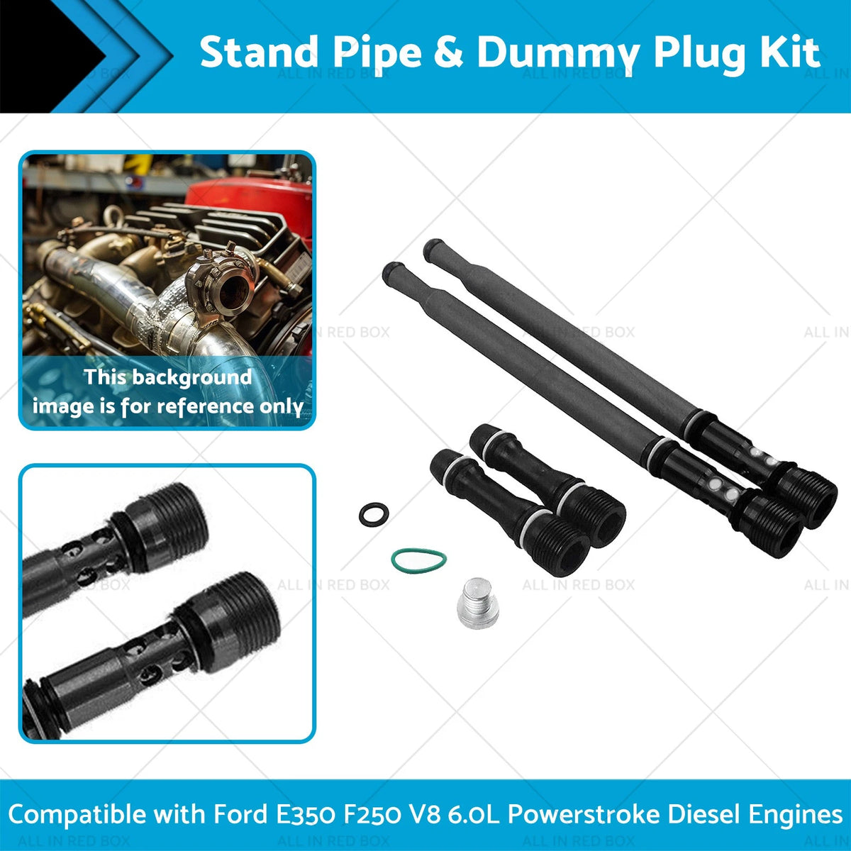 Stand Pipe and Dummy Plug Kit for Ford 6.0L (2003–2007)