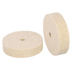 2X Wool Felt Buffing Wheel Polisher Pad for Stainless Steel (Universal)