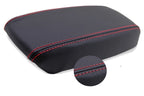 Leather Synthetic Console Armrest Cover for Acura Integra (1994–2001) Red Stitch