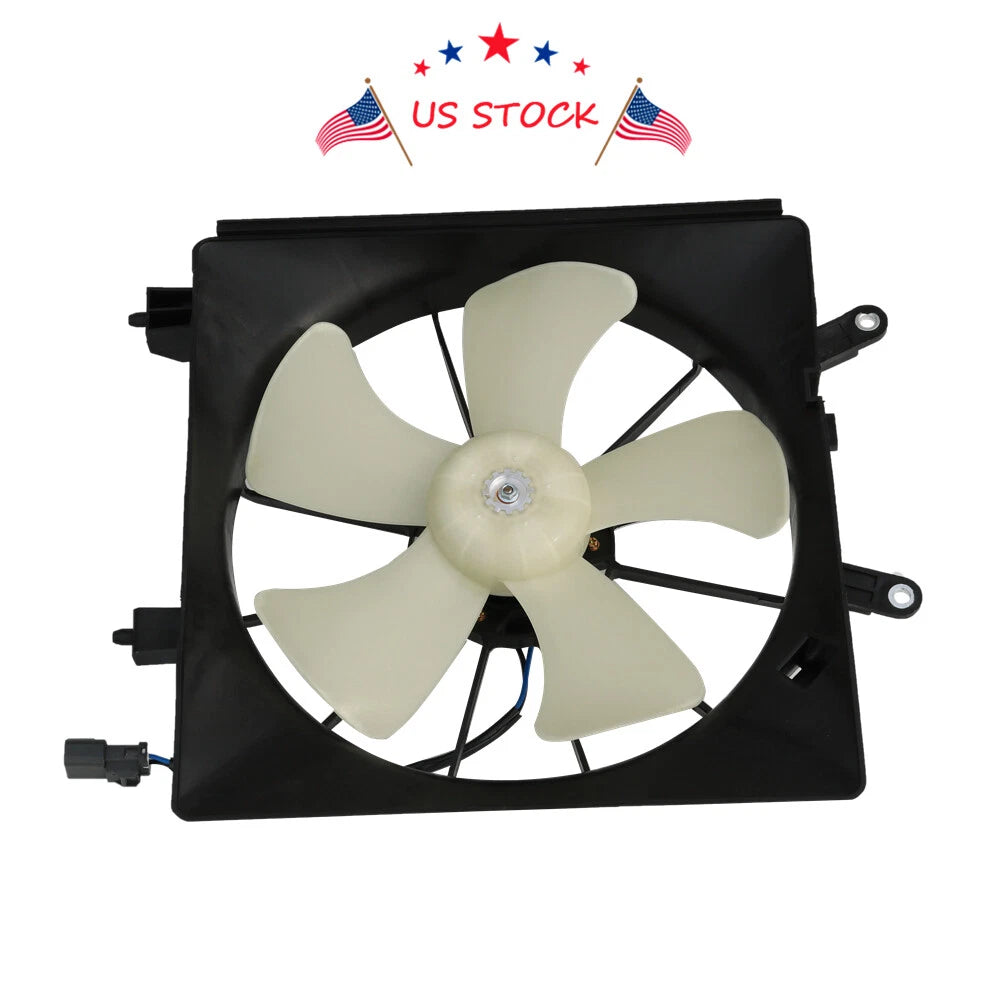 AC condenser radiator cooling fan assembly for Honda Civic (2001–2005)