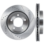 Front Drilled & Slotted Brake Rotors for Ford F-150 (1997–2003) 4WD