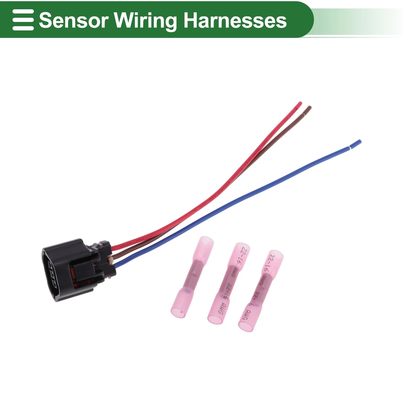 Set of 3 Pin Sensor Wiring Harnesses for Honda Accord (2018–2021) No.61897494