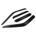 Set of 4 Smoke Tint Window Visors for Nissan Frontier D22 (2000–2004)