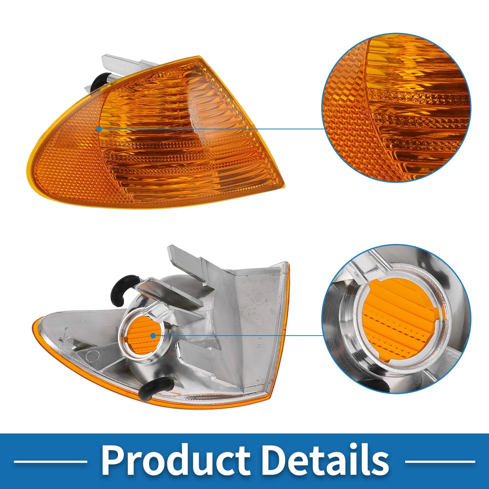 Right Corner Signal Light Cover for BMW 3 Series (1999–2001) No. 63136902766