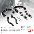 Set of 8 Front Control Arm Ball Joints for Honda Accord