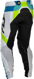 Fly Racing Lite LE Offroad Pants for Men US 32 (White Lime Blue)