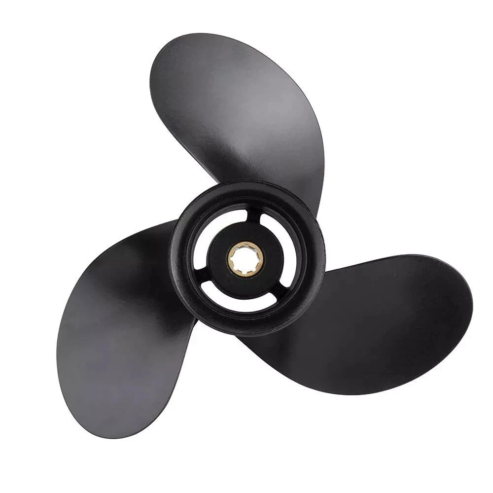 9 x 9 Aluminum Boat Propeller for Mercury 6-15hp (48-828156A12, 8 Spline, RH)