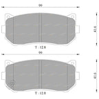 Rear Disc Brake Pads Set 2.0L for Kia Credos (1998-2000)