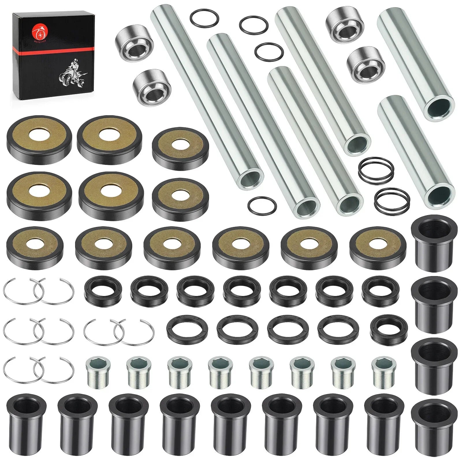 Rear U/L A-arm Bushing Shaft Kit 2 x Honda Rincon TRX650 TRX680 (2003–2013)