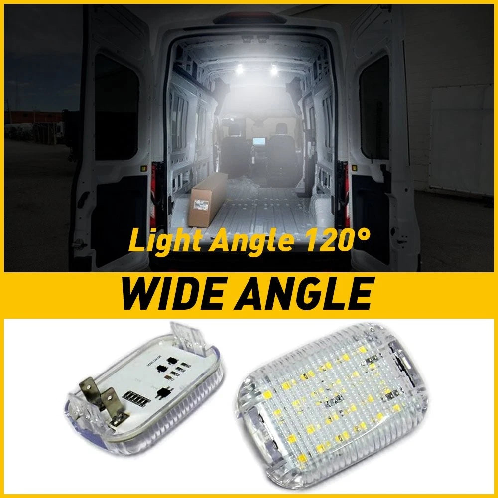 2X Interior LED Dome Light for Ford Transit 150 250 350 (2015–2024)