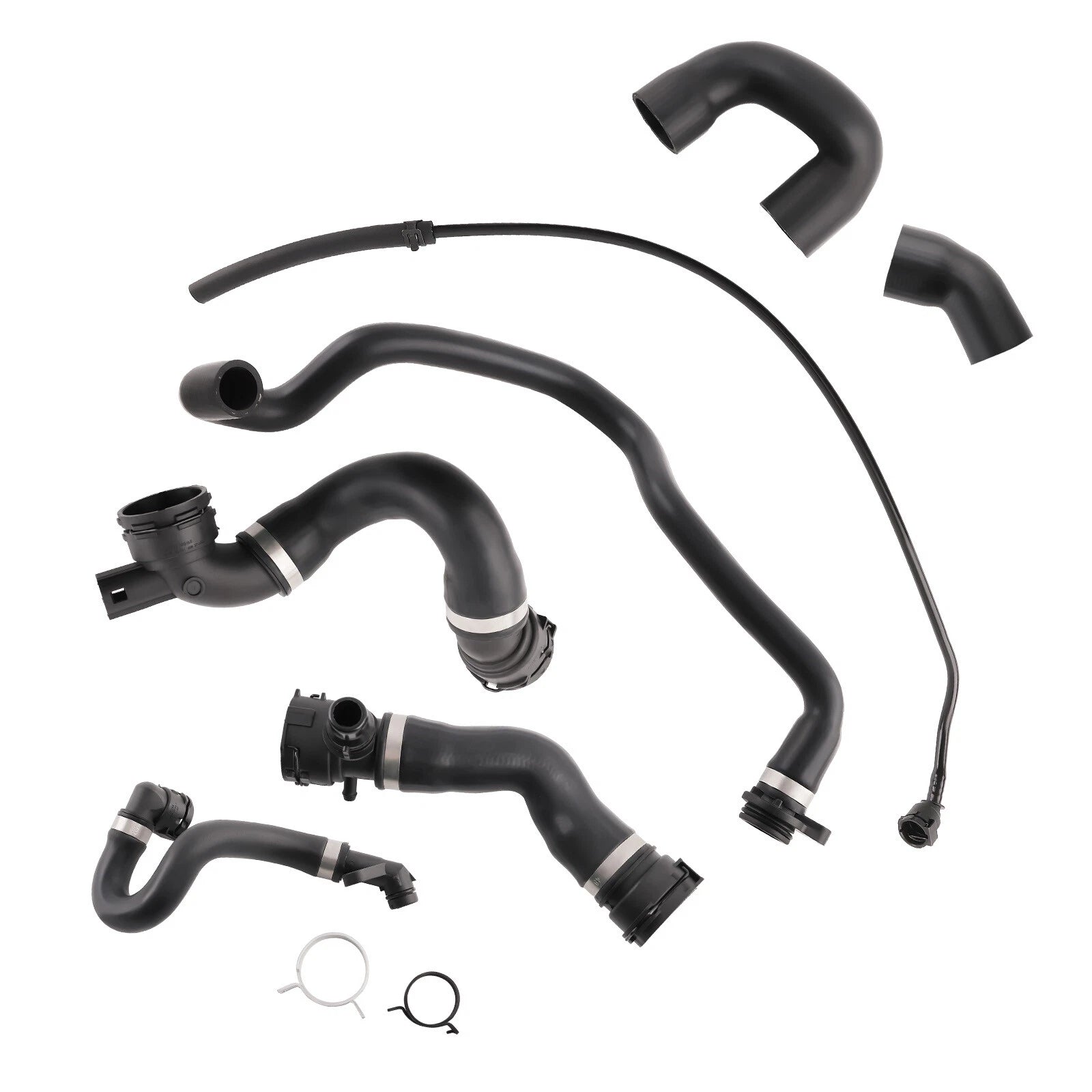 Set of 7 Radiator Coolant Hoses for BMW E90 128i 328i (2007–2011)