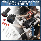 Fuel Injector Waterproof Connector Plug for Chevrolet - 1 Set, Plastic, Copper