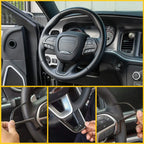Carbon Fiber Steering Trim for Dodge Challenger, Charger, Durango (2015–2023)