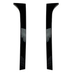 2X Rear Window Spoiler Side Wing Trim Cover for Skoda Superb (2008–2015) Glossy Black