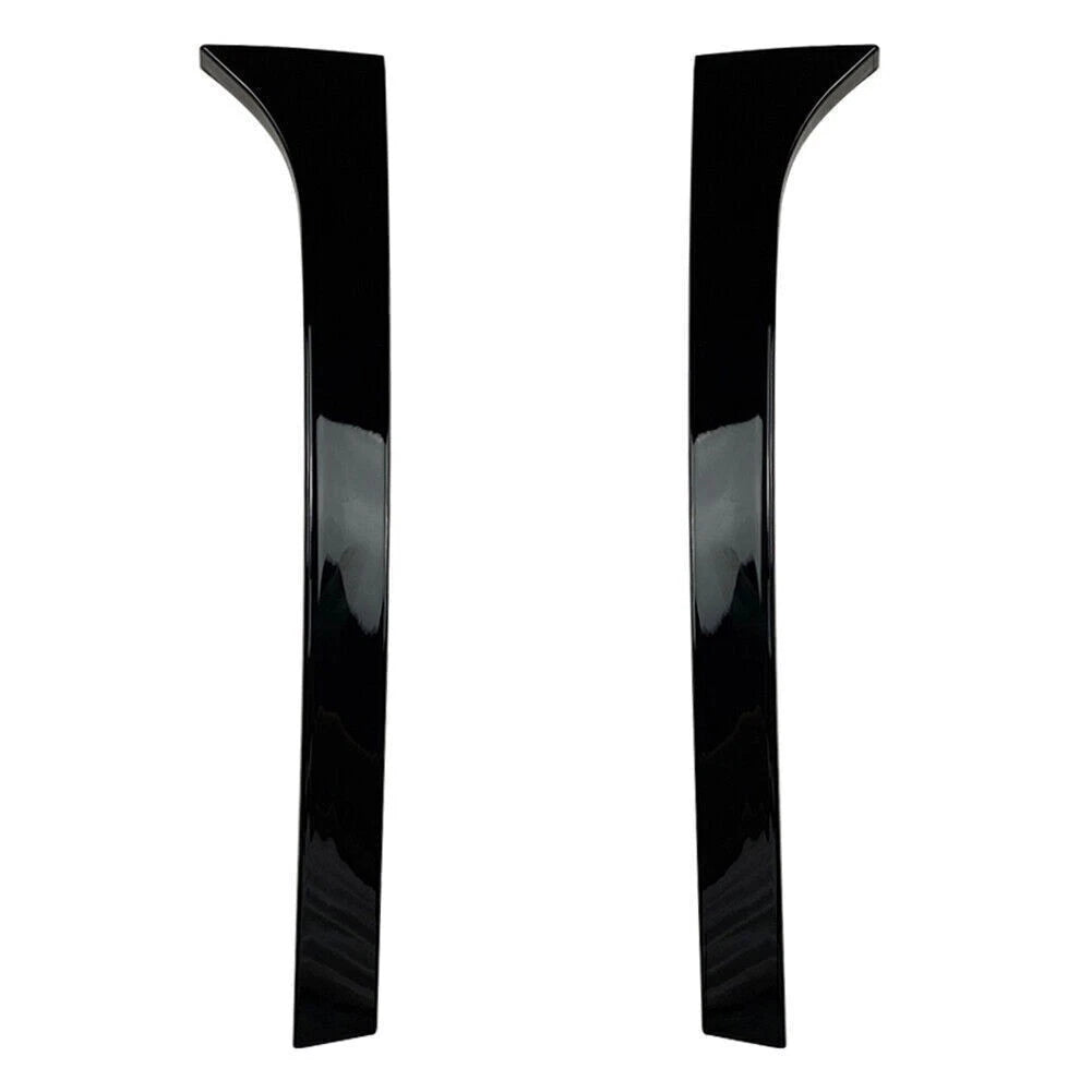 2X Rear Window Spoiler Side Wing Trim Cover for Skoda Superb (2008–2015) Glossy Black