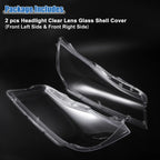 1 Pair Headlight Clear Lens Cover for BMW 3 E90 E91 (2005 - 2012)