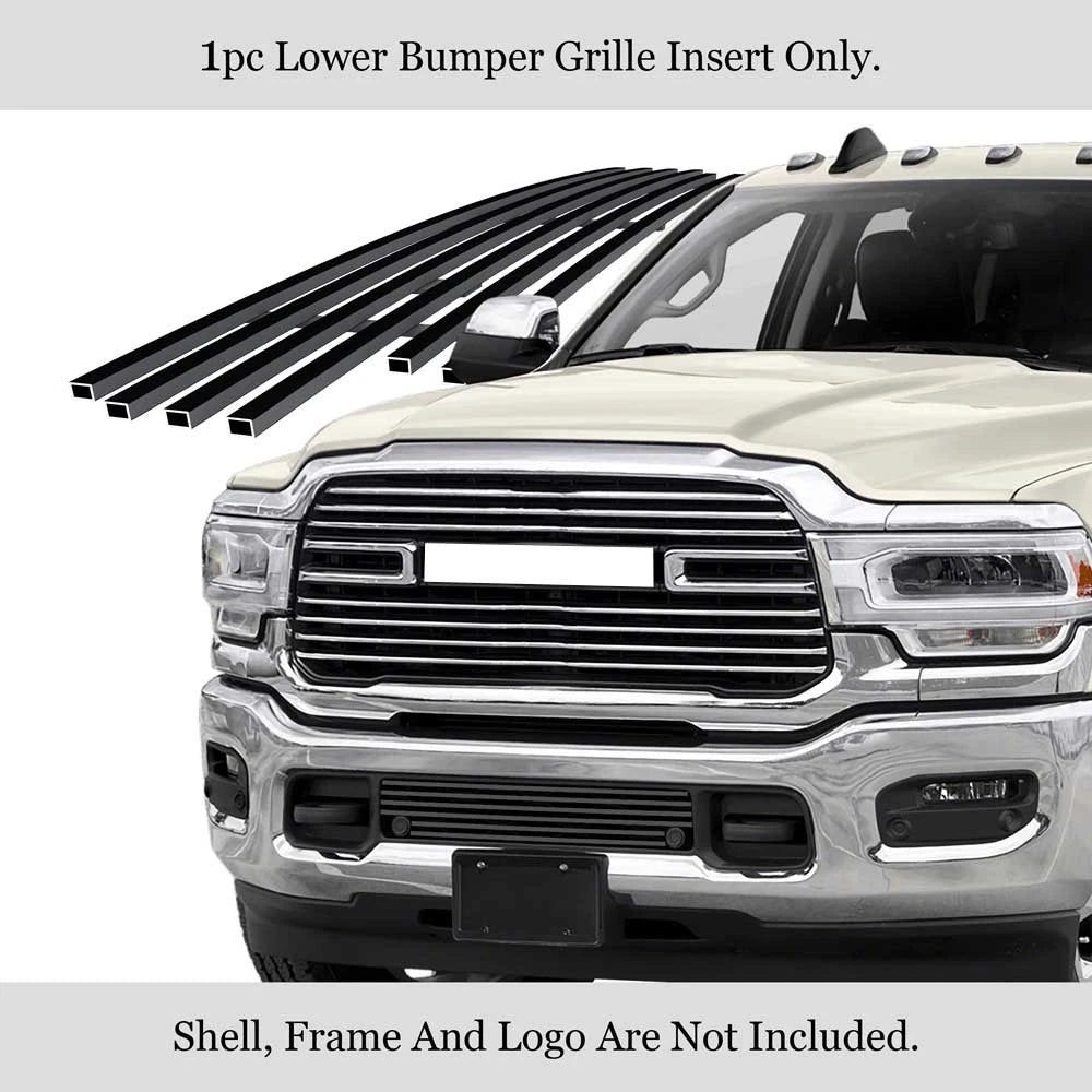 Lower Stainless Black Billet Grille Insert for Ram 2500/3500 (2019-2024)