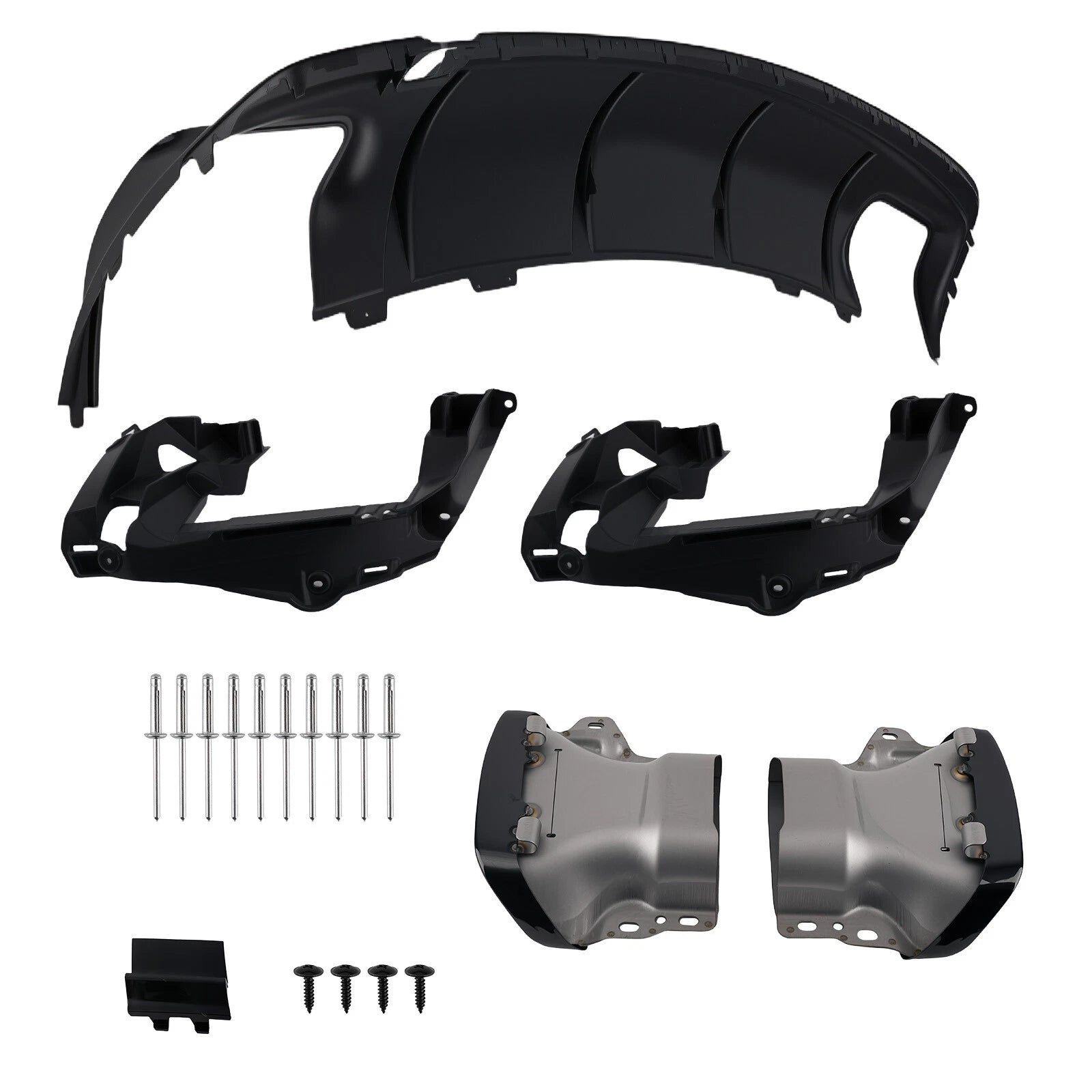 Rear Bumper Diffuser Set for Mercedes-Benz CLA-Class W117 C117 X117 (2013–2019)