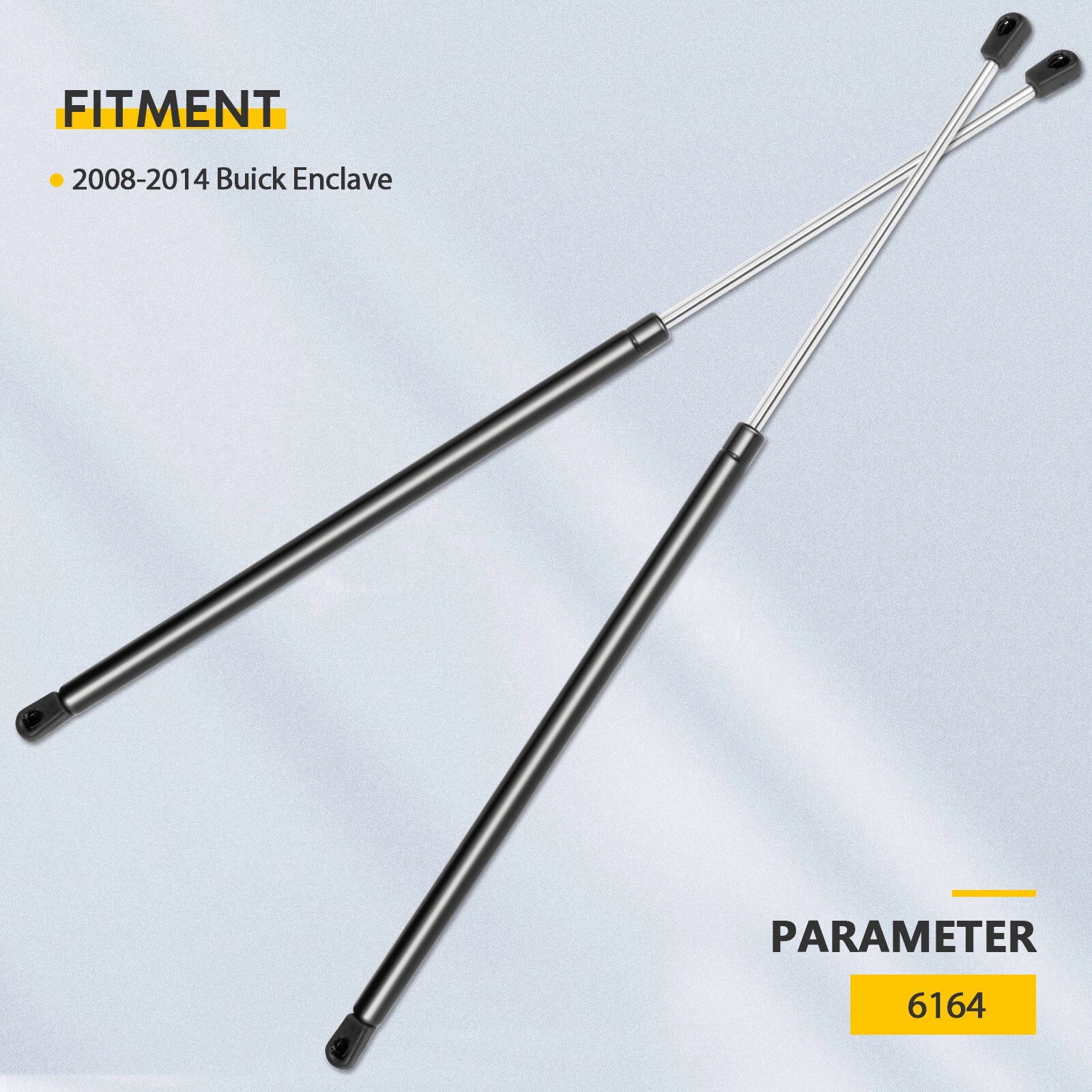 2X Front Hood Lift Support Struts for Buick Enclave (2008–2014)
