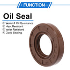 2X Oil Seal Rotary Shaft Seal   20x38x7mm FKM Rubber