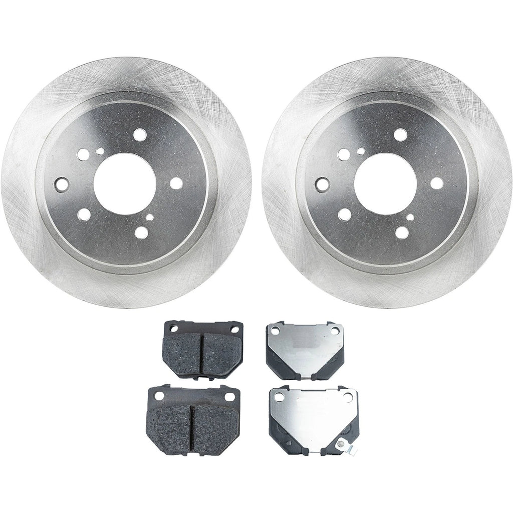Rear Brake Disc Rotors and Pads Kit for Nissan 300ZX (1989–1996)
